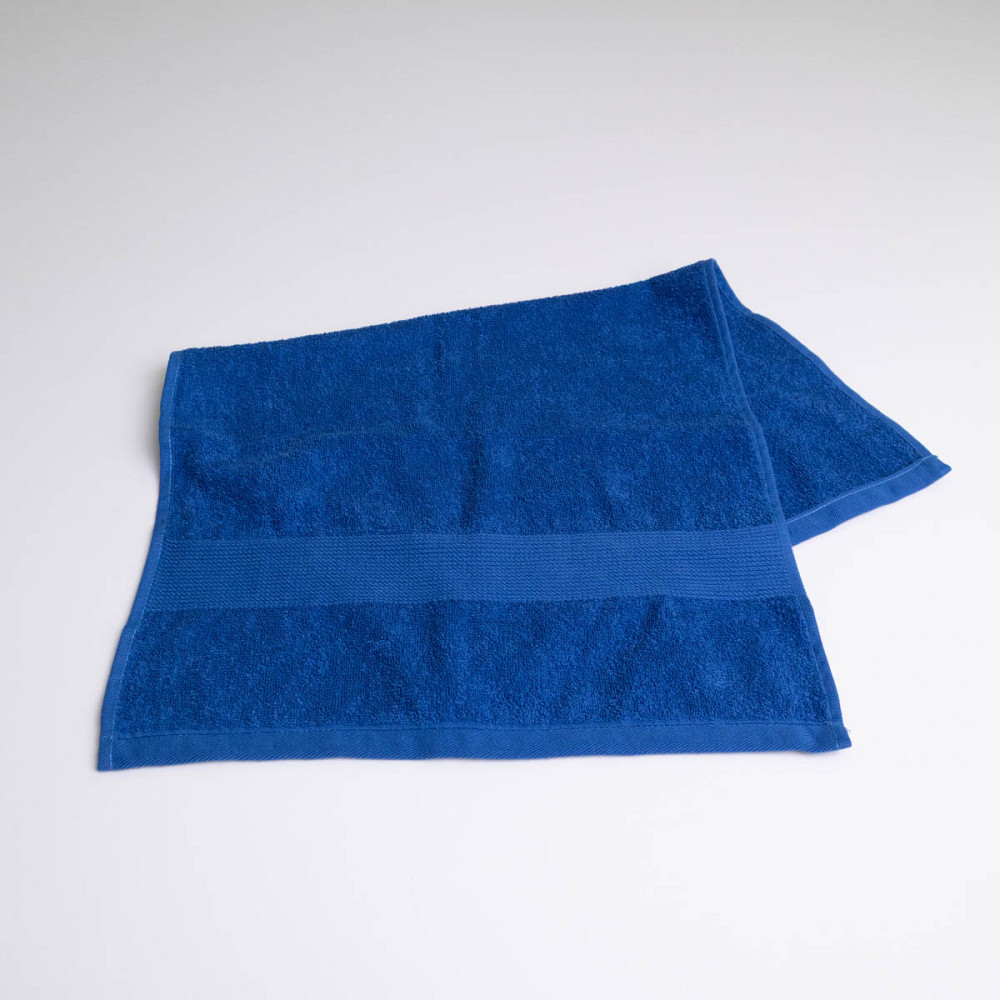 Махровий рушник середнього розміру з Бордюром GM Textile 50х90см 400г/м2 (Синій) Суми - фото 12