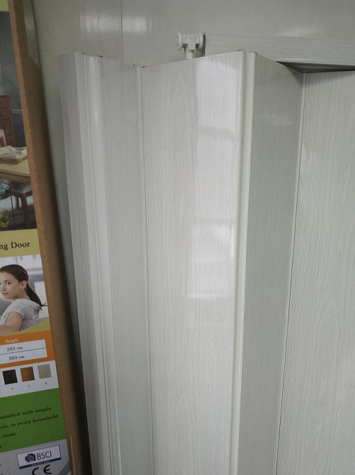 Ширма міжкімнатні гармошка №1 Білий ясен 820х2030х0,6 мм Дніпро - фото 4