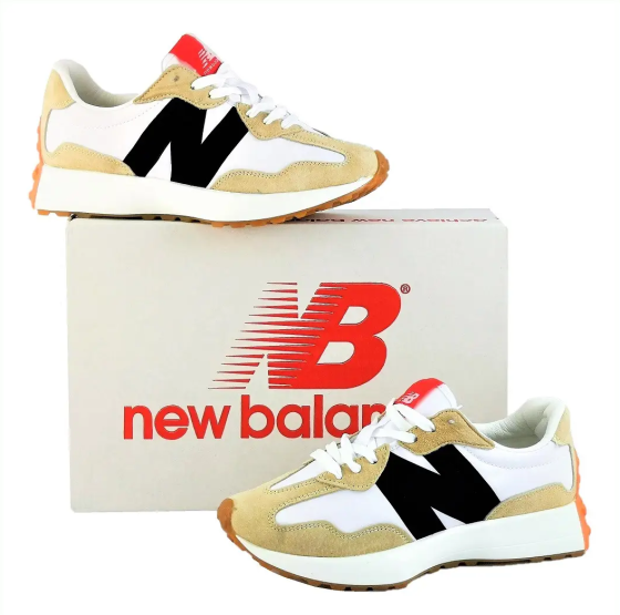 Мужские Бежевые Кроссовки New Balance 327 Белые Нью Баланс (размеры: 45,46) Видео Обзор Днепр