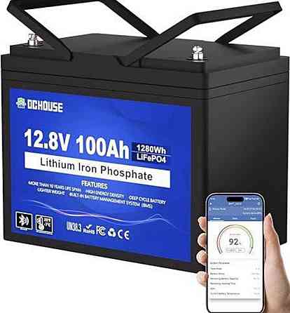 Аккумулятор 100A/12 железофосфат Bluetooth. Харьков
