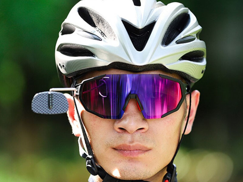 Дзеркало на окуляри для велосипедиста Feel Fit JZ-008 Чорний Бровари - фото 6