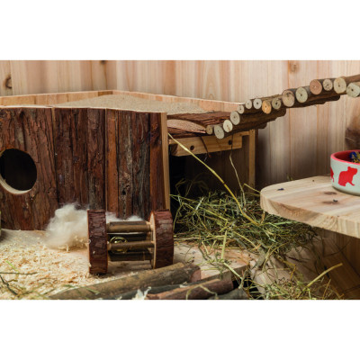 Іграшка для гризунів Trixie Дерев'яний ролик з дзвіночком 5 х 7 см (4011905616544) Вінниця - фото 2