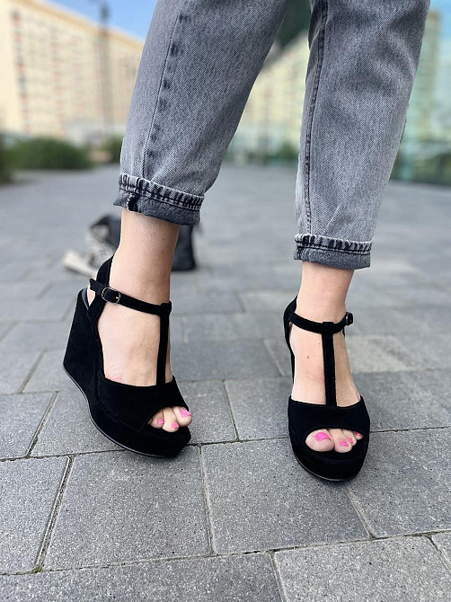 Nivelle Босоніжки жіночі NIVELLE 1702/C-818 чорні (літо, замша натуральна) (3741) Коломыя - изображение 5