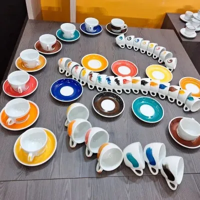 Чашка Ancap cappuccino 180 мл, серія Verona Millecolori Yellow (35121) Винница - изображение 4