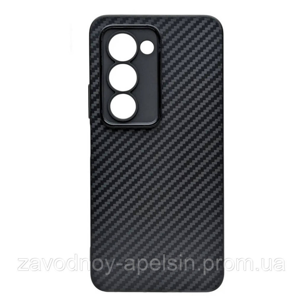 Xiaomi Redmi 15 5G Чехол силиконовый Карбон (черный) Одесса - изображение 1