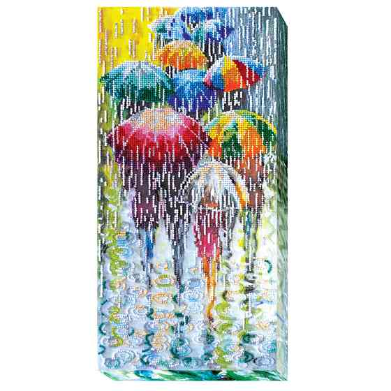 Набір для вишивання бісером "Веселі парасольки" AB-434 40х20 см Вінниця