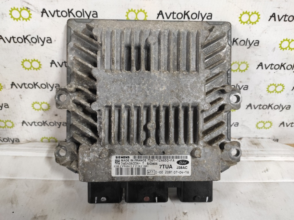 Блок керування двигуном Ford Fusion 1.4 TDCI 2002-2012 (7S61-12A650-FA) Ковель - фото 1