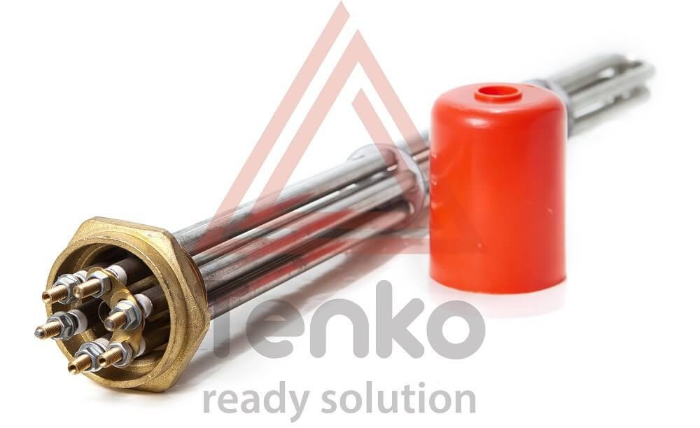 Блок тенов 9000Вт крепления гайка латунная 1,5 