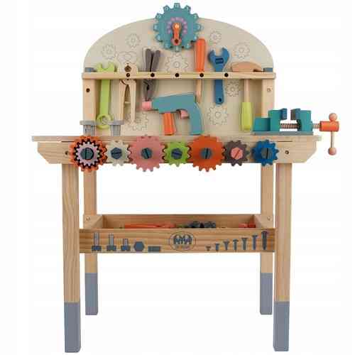 Детская игровая мастерская с деревянными инструментами 3в1 Kruzzel (26546) Нововолынск