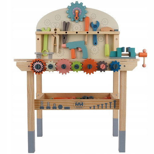 Детская игровая мастерская с деревянными инструментами 3в1 Kruzzel (26546) Нововолынск - изображение 3