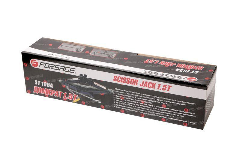 Домкрат механический (ромб) 1.5т ST-105A (h min 104мм, h max 385мм) Forsage F-ST-105A.King Одесса - изображение 2