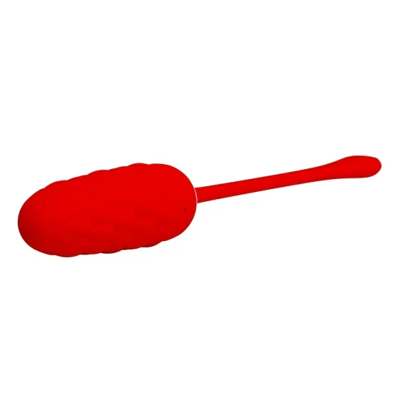 Виброяйцо с рельефным дизайном Pretty Love - MARINA EGG Red, BI-014708-2 Sex Aura Киев