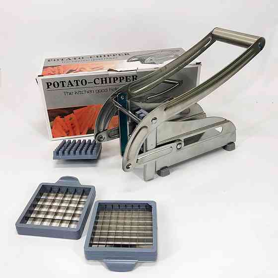 Ручна картоплерізка металева машинка Potato Chipper для нарізки картоплі фрі UN12-15 MF-56 Львів