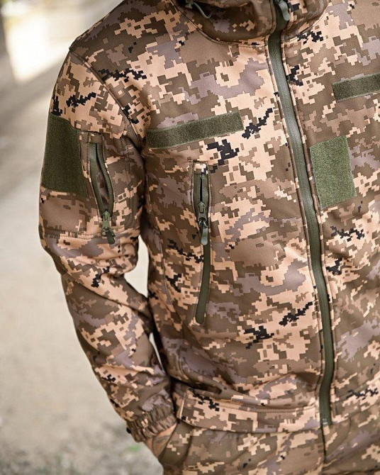 Тактический костюм софтшел  пиксель aura ВТ0478 Одесса - изображение 7