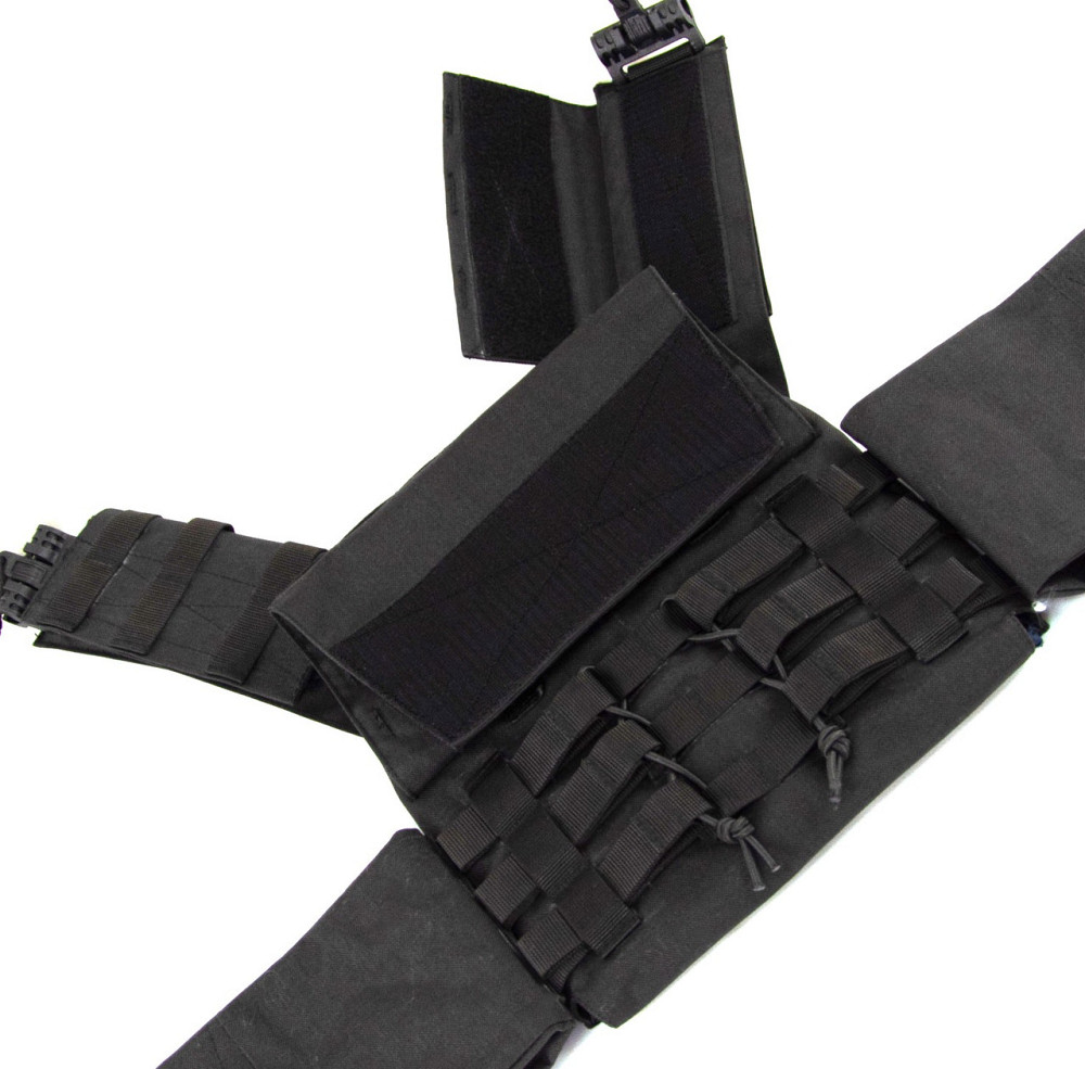 Плитоноска Чорна Cordura 1000 D зі швидким скиданням Запоріжжя - фото 2