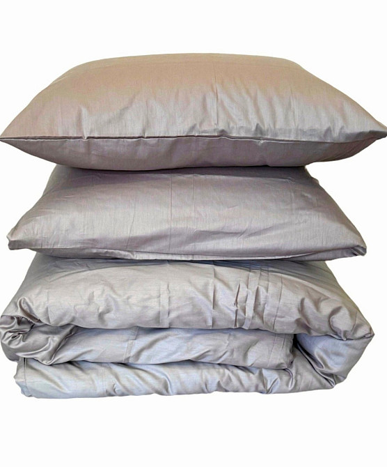 Ecotton Простирадло на резинці Ecotton 90х200 см із сатину (арт. 15-4503 Chateau Grey) молочно- Коломыя - изображение 4