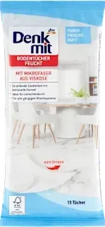 Серветки до підлоги Чиста Свіжість Denkmit, 15 шт. (Німеччина) Denkmit Feuchte Bodentücher Pure Frische, 15 St Київ