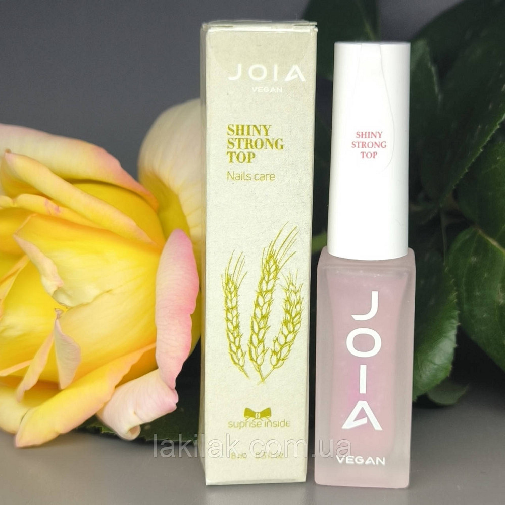 Блискуче довготривале топове покриття для лаку Shiny Strong Top JOIA vegan 8 мл Херсон - фото 1