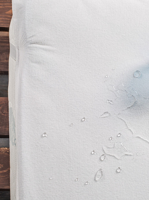 Ecotton Комплект Aqua-stop Ecotton Наматрацник полуторний 140х200 з наволочками 50х70 з гумкою Киев - изображение 3