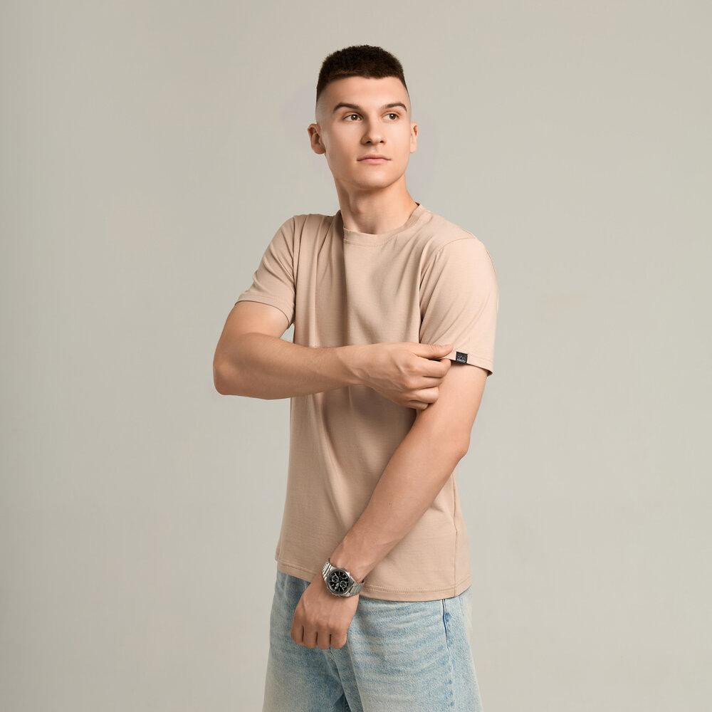 Чоловіча футболка бежева Pobedov Peremoga Київ - фото 8