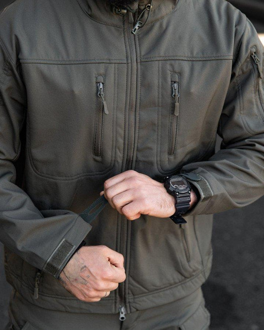 Міська тактична куртка MAXIMUS софтшел light grey ПП7983 Одеса - фото 5