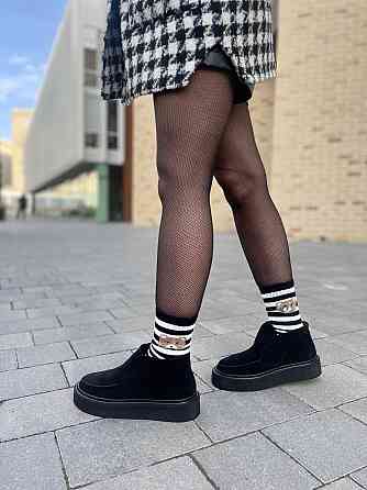 Лофери жіночі GREMMY чорні натуральна замша висота 8см розмір 36-39 (5353) Коломия