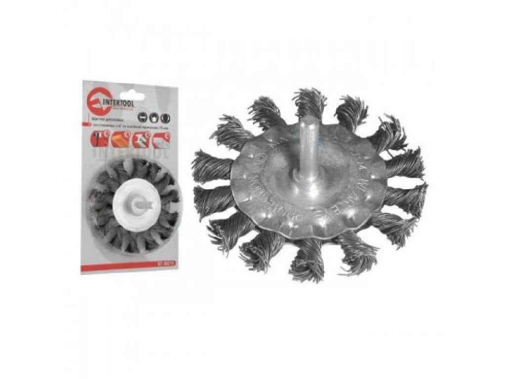 Щітка кільцева 100 мм для дриля, 1/4 BT-8100 ТМ INTERTOOL   Solmir Київ - фото 1