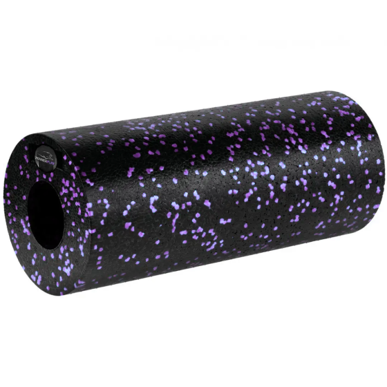 Масажний ролик (роллер) гладкий PowerPlay PP-4348 2 in 1 EPP Foam Roller Чорно/Фіолетовий (33x14см.) Кам'янське