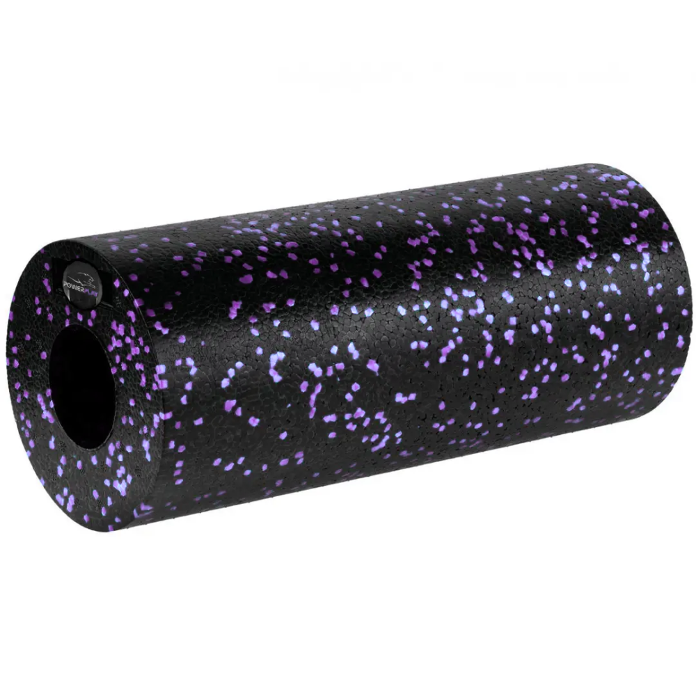 Масажний ролик (роллер) гладкий PowerPlay PP-4348 2 in 1 EPP Foam Roller Чорно/Фіолетовий (33x14см.) Кам'янське - фото 3