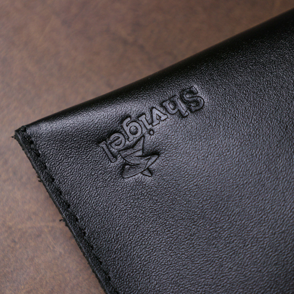 Кожаная тревел-косметичка Shvigel 16420 унисекс Черный Киев - изображение 9