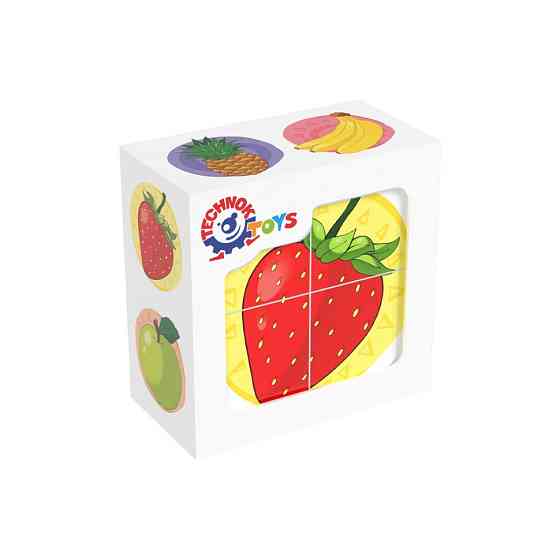 Розвиваючі кубики "Фрукти" ТехноК 1332TXK Вінниця