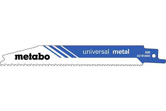 Полотно пилкове для шабельних пил Metabo «UNIVERSAL METAL», 150 X 0,9 мм 631911000 Коломия