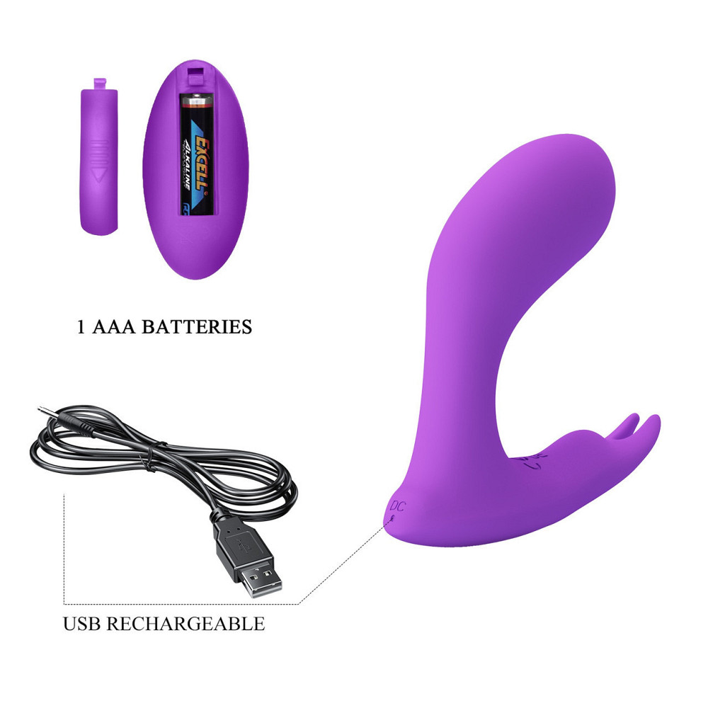 Вибростимулятор PRETTY LOVE Idabelle Purple, 12 vibration functions 12 pulse wave settings Wireless Sex Aura Киев - изображение 8
