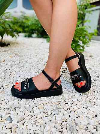 Asti Босоніжки жіночі ASTI P06 чорні (літо, шкіра натуральна) (4431) Коломыя