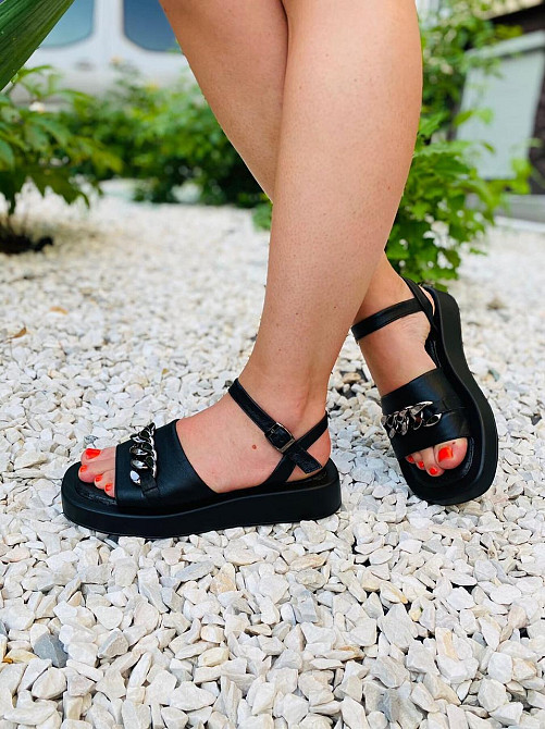 Asti Босоніжки жіночі ASTI P06 чорні (літо, шкіра натуральна) (4431) Коломыя - изображение 4