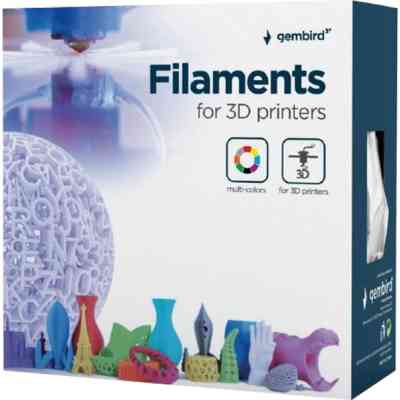 Пластик для 3D-принтера Gembird PLA-PLUS, 1.75 мм, silver, 1кг (3DP-PLA+1.75-02-S) Винница