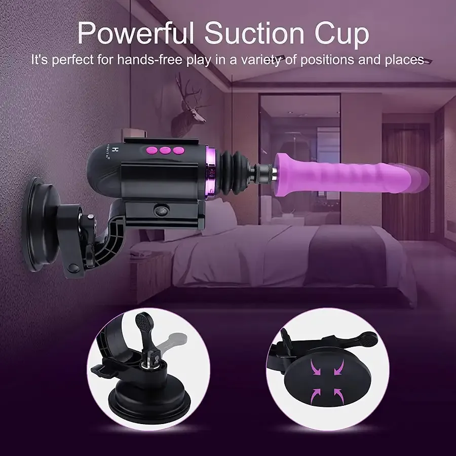 Міні секс-машина Hismith Mini Capsule Sex-Machine with Strong Suction Cup, потужна, перезаряджувана Львів - фото 7
