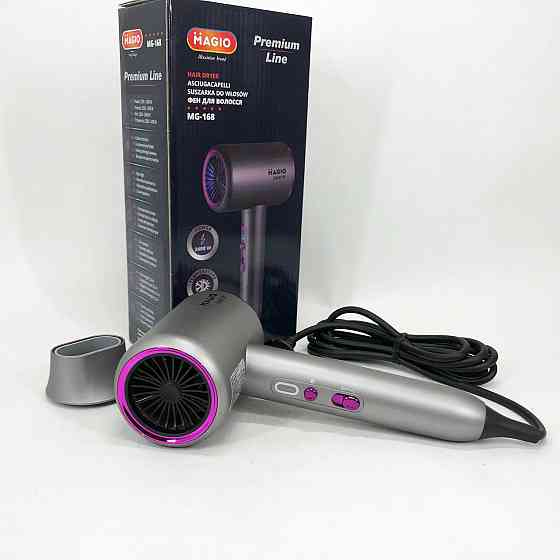 Професійний фен оригінал MAGIO MG-168 2400 Вт, Жіночий професійний фен для укладання волосся KV-62 Львів