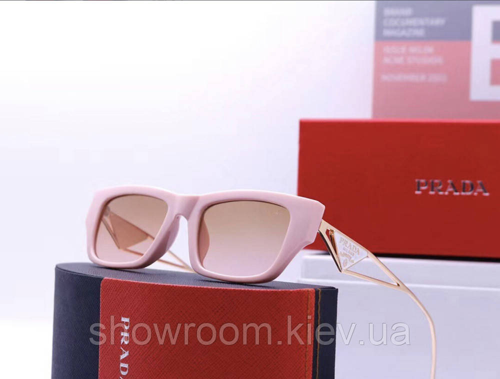 Жіночі брендові сонцезахисні окуляри (22031) powder Київ - фото 1