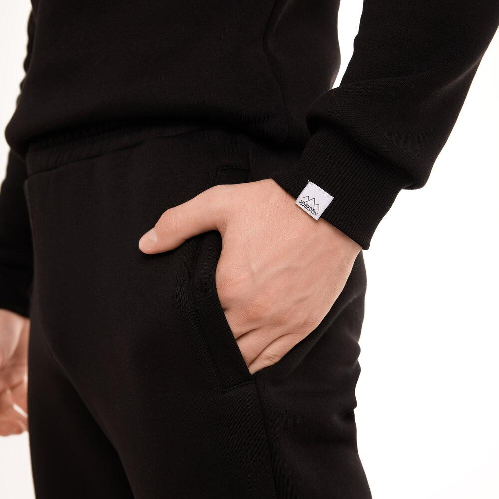 Чоловічі штани джогери з кишенями чорні Pobedov 007 ЗИМА Київ - фото 5