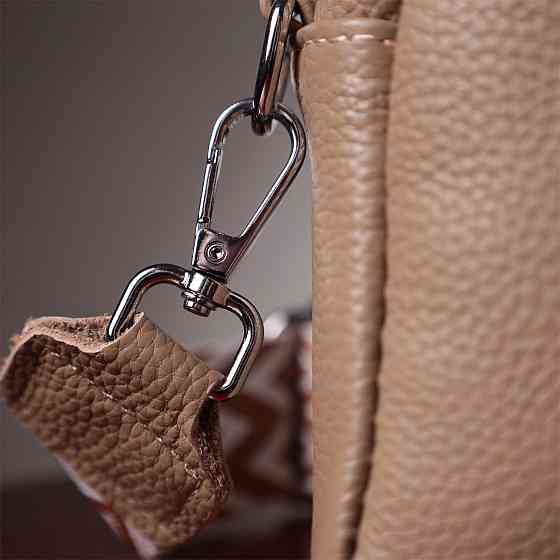 Сумка для жінок з акцентом на стильний бігунок з натуральної шкіри (Vintage) Київ