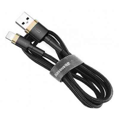 Дата кабель USB 2.0 AM to Lightning 2.0m 1.5A gold-black Baseus (CALKLF-CV1) Винница