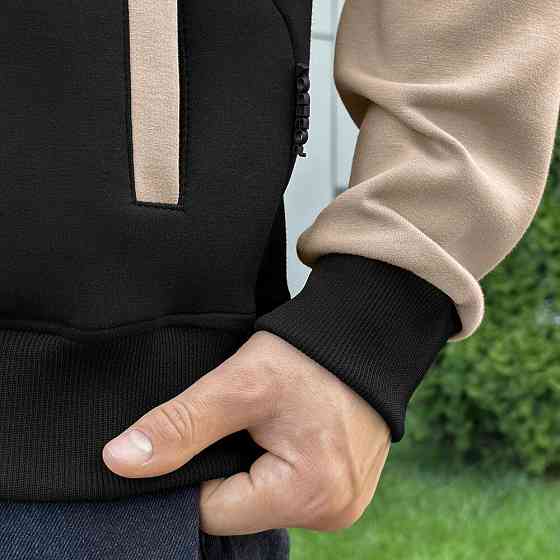 Чорний чоловічий бомбер на кнопках Pobedov Blast Київ