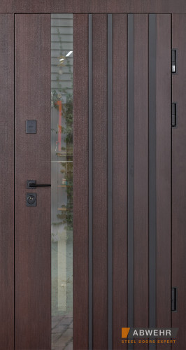 Входная дверь с терморазрывом Abwehr Termix Avenue 537 Металл Lampre Венге + Vinori Белая 960*2050 мм Киев - изображение 1