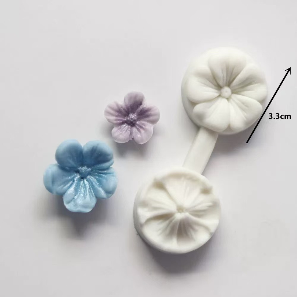 Кондитерский молд Цветок 33 мм серый Киев - изображение 3