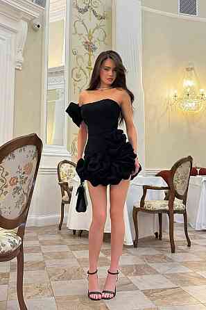 Женское праздничное мини платье с воланами костюмка барби Одесса