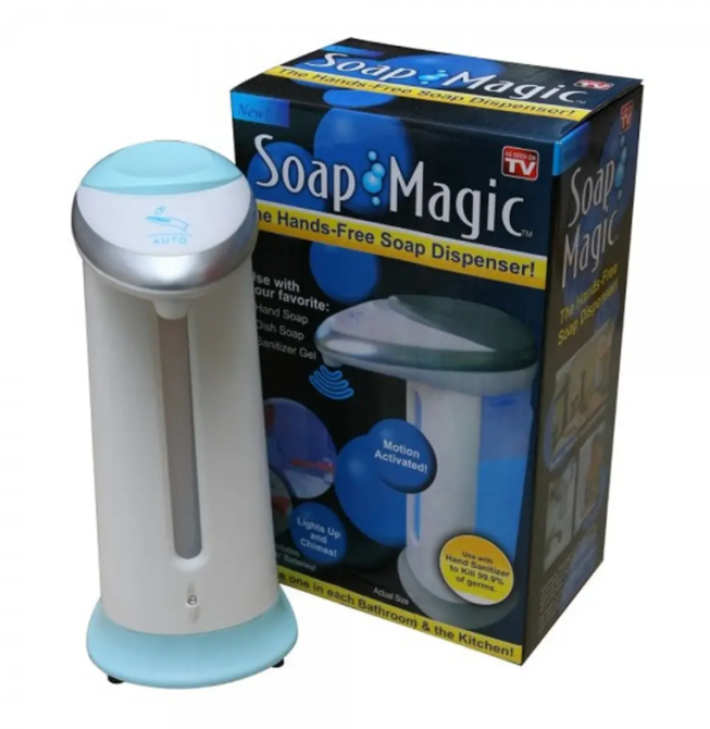 Сенсорний дозатор мила Soap Magic автоматична мильниця безконтактна для рідкого мила та антисептика 13564 Одеса - фото 10