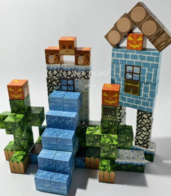 Магнитный конструктор Майнкрафт, конструктор Майнкрафт. Харьков - изображение 1