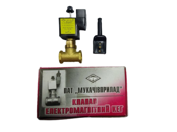 Клапан відсікач газу електромагнітний КЕГ-01-25 газовий відсікач 25 мм 1" дюйм для сигналізатора Тернопіль - фото 3