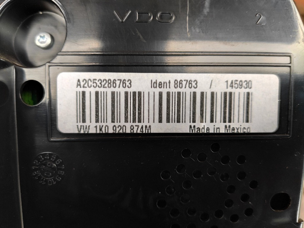 Панель приладів (спідометр) VW Golf V 1.9 dci 2003-2008 (1K0920874) Ковель - фото 4